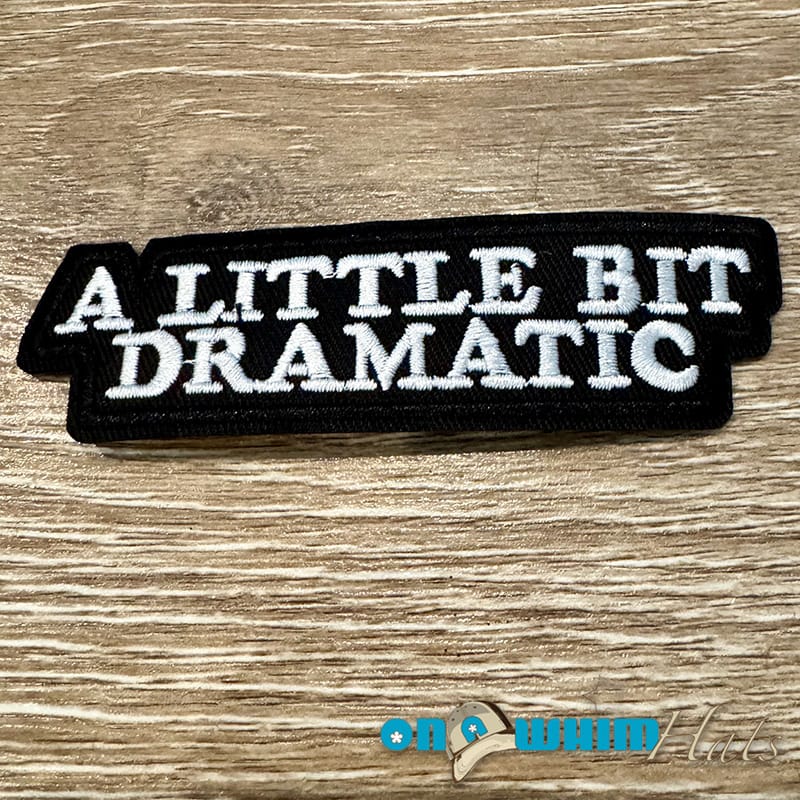 On A Whim Hats Dramatic Iron-On Patch