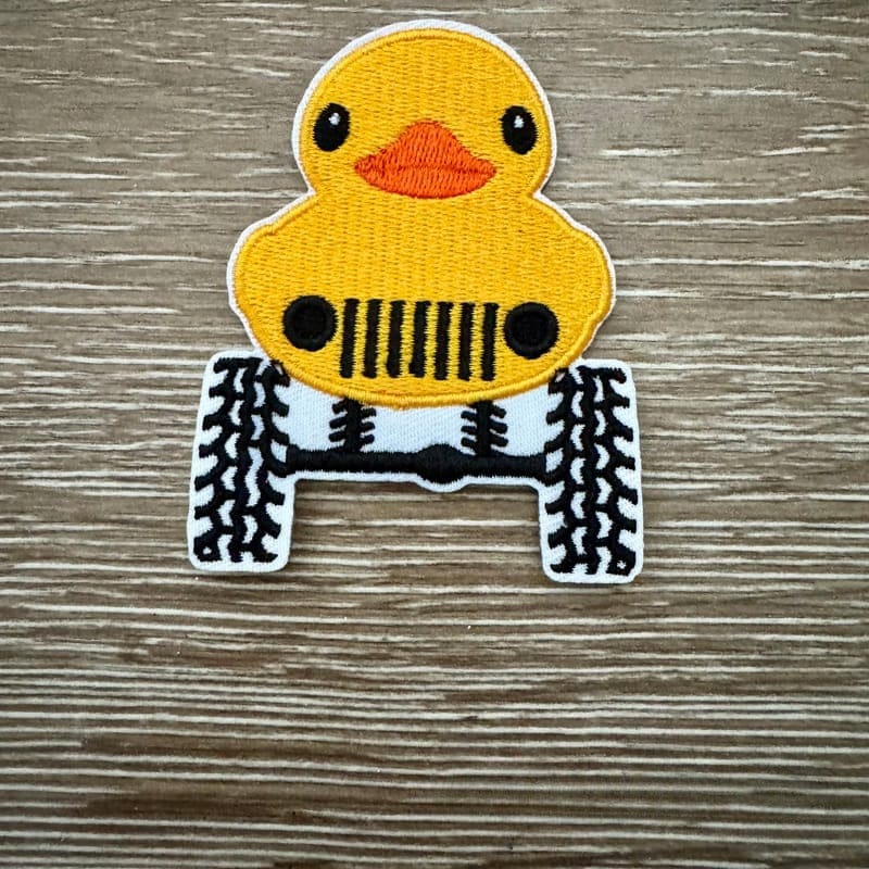 On A Whim Hats Duck Jeep Iron-On Patch