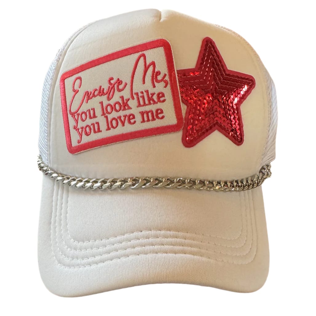 On A Whim Hats Excuse Me you Look Like you Love Me - Pink