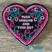 On A Whim Hats F Around and Find Out Iron-On Patch