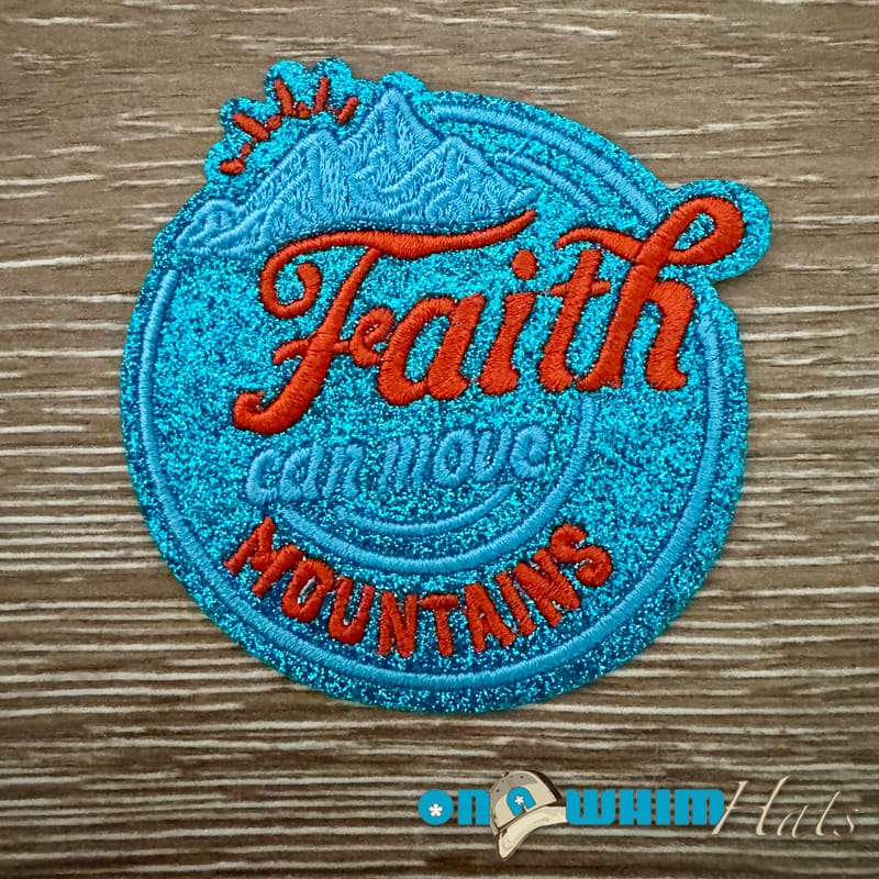 On A Whim Hats Faith Iron-On Patch