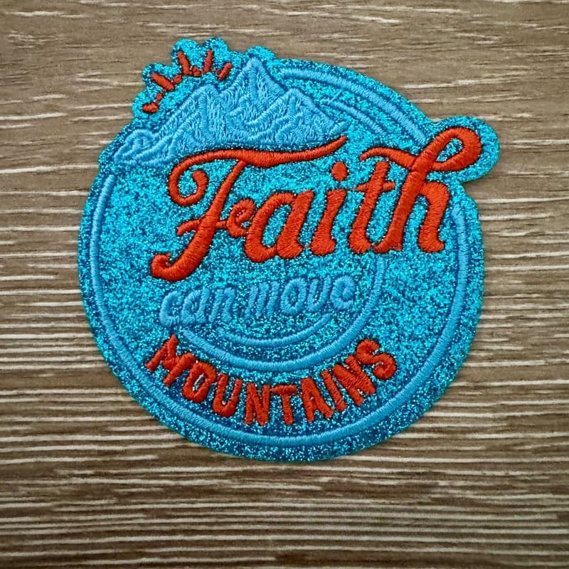 On A Whim Hats Faith Iron-On Patch