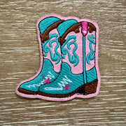 On A Whim Hats Fancy Cowgirl Boots Iron-On Patch