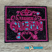 On A Whim Hats Fashion Queen Iron-On Patch