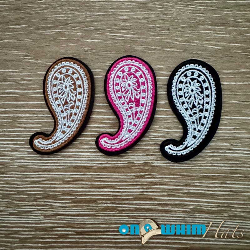 On A Whim Hats Filler Paisley Iron-On Patch