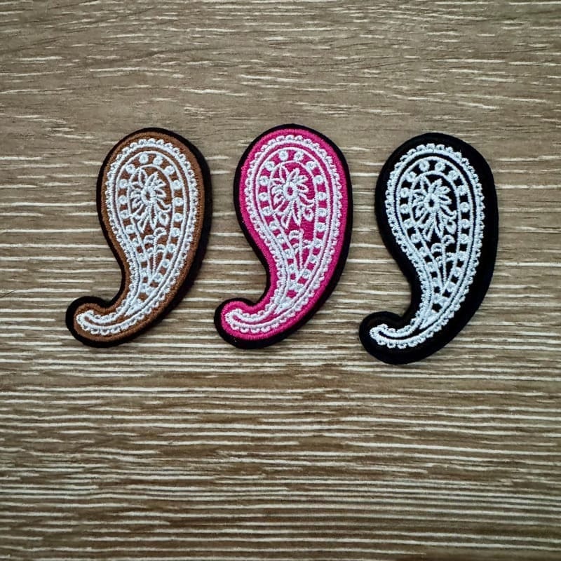 On A Whim Hats Filler Paisley Iron-On Patch