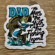 On A Whim Hats Fishing Legend Iron-On Patch