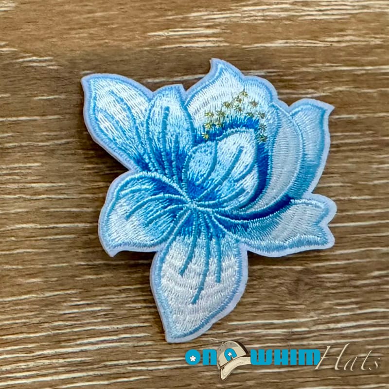 On A Whim Hats Floral Dreams Embroidered Iron-On Patch