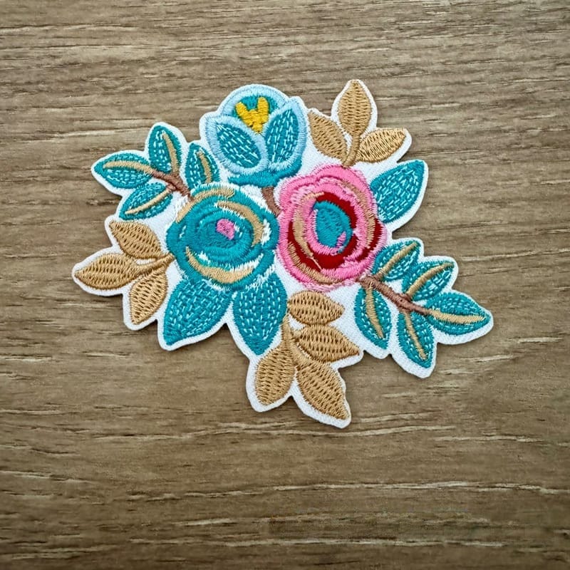 On A Whim Hats Flower Bouquet Iron-On Patch