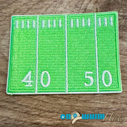 On A Whim Hats Football Field Iron-On Patch