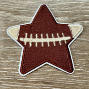 On A Whim Hats Football Star Embroidered Iron-On Patch