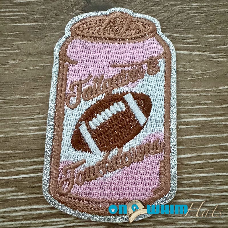On A Whim Hats Football Tailgates & Touchdowns Iron-On Patch
