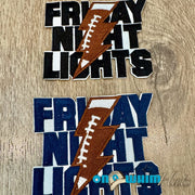 On A Whim Hats Friday Night Lights Embroidered Iron-On Patch