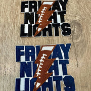 On A Whim Hats Friday Night Lights Embroidered Iron-On Patch