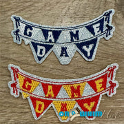 On A Whim Hats Game Day Banner Iron-On Patch