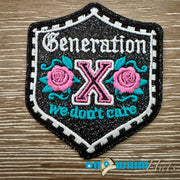 On A Whim Hats Generation X Iron-On Patch