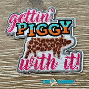 On A Whim Hats Gettin' Piggy With It Iron-On Patch