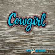 On A Whim Hats Glitter Cowgirl Iron-On Patch