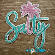 On A Whim Hats Glitter Salty Iron-On Patch