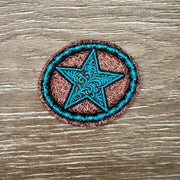 On A Whim Hats Glitter Star Iron-On Patch