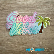 On A Whim Hats Good Vibes Iron-On Patch