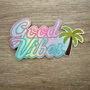 On A Whim Hats Good Vibes Iron-On Patch