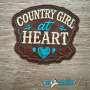 On A Whim Hats Heart of a Country Girl Iron-On Patch