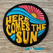 On A Whim Hats Here Comes the Sun Embroidered Patch