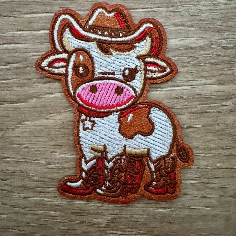 On A Whim Hats Highland Cowboy Iron-On Patch