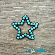 On A Whim Hats Hollow Star Iron-On Patch