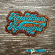 On A Whim Hats Homegirl Iron-On Leather Patch