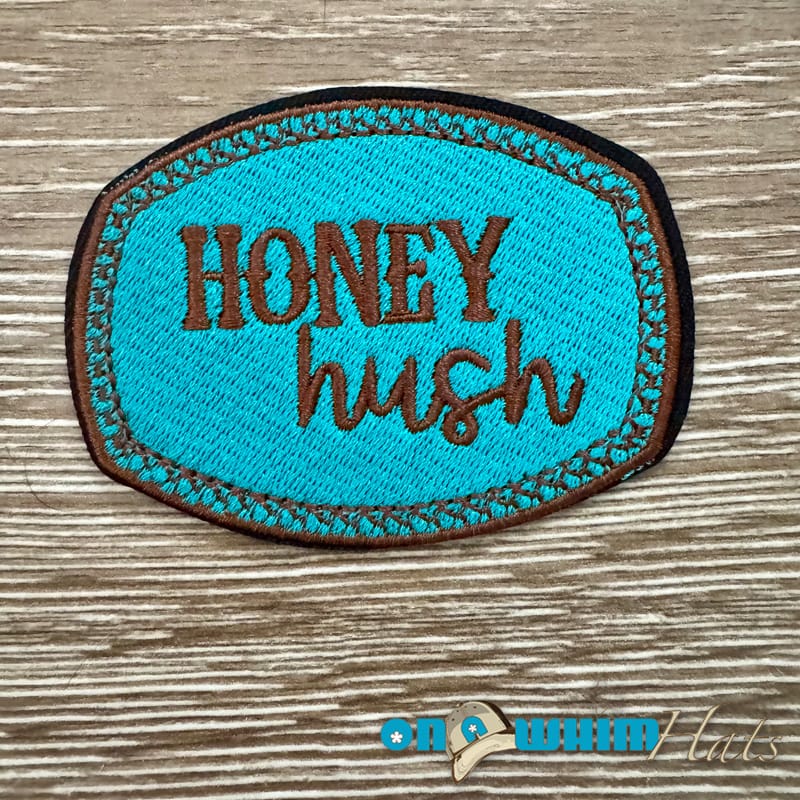 On A Whim Hats Honey Hush Iron-On Patch