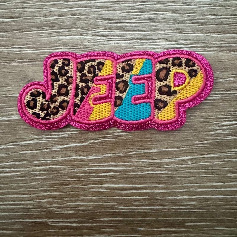 On A Whim Hats Hot Jeep  Iron-On Patch