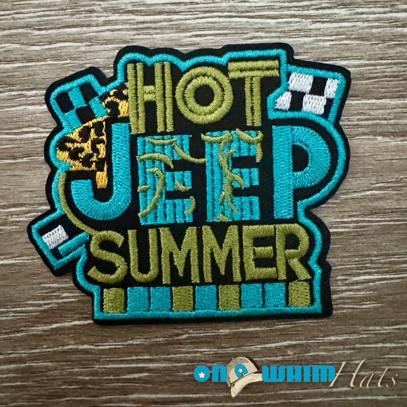 On A Whim Hats Hot Jeep Summer Iron-On Patch