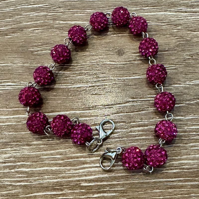On A Whim Hats Hot Pink Sparkly Hat Chain
