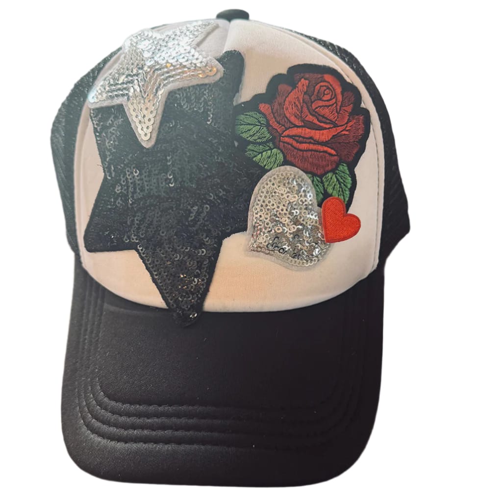 On A Whim Hats Hot Stuff Handmade Trucker Hat