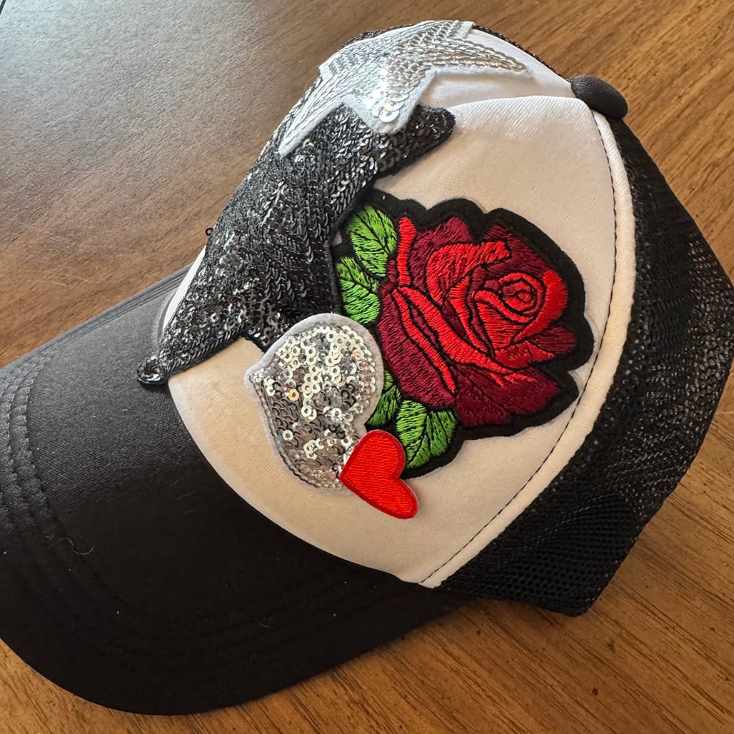 On A Whim Hats Hot Stuff Handmade Trucker Hat