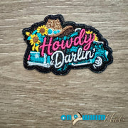 On A Whim Hats Howdy Darlin' Iron-On Patch
