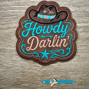 On A Whim Hats Howdy Darlin' with Hat Iron-On Patch