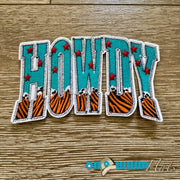 On A Whim Hats Howdy Iron-On Patch