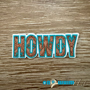 On A Whim Hats Howdy Iron-On Patch