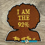 On A Whim Hats I am the 92%  Iron-On Patch