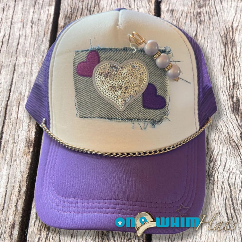 On A Whim Hats I Heart Denim