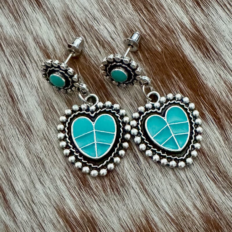 On A Whim Hats I Heart You Earrings