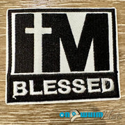 On A Whim Hats I'm Blessed Embroidered Iron-On Patch