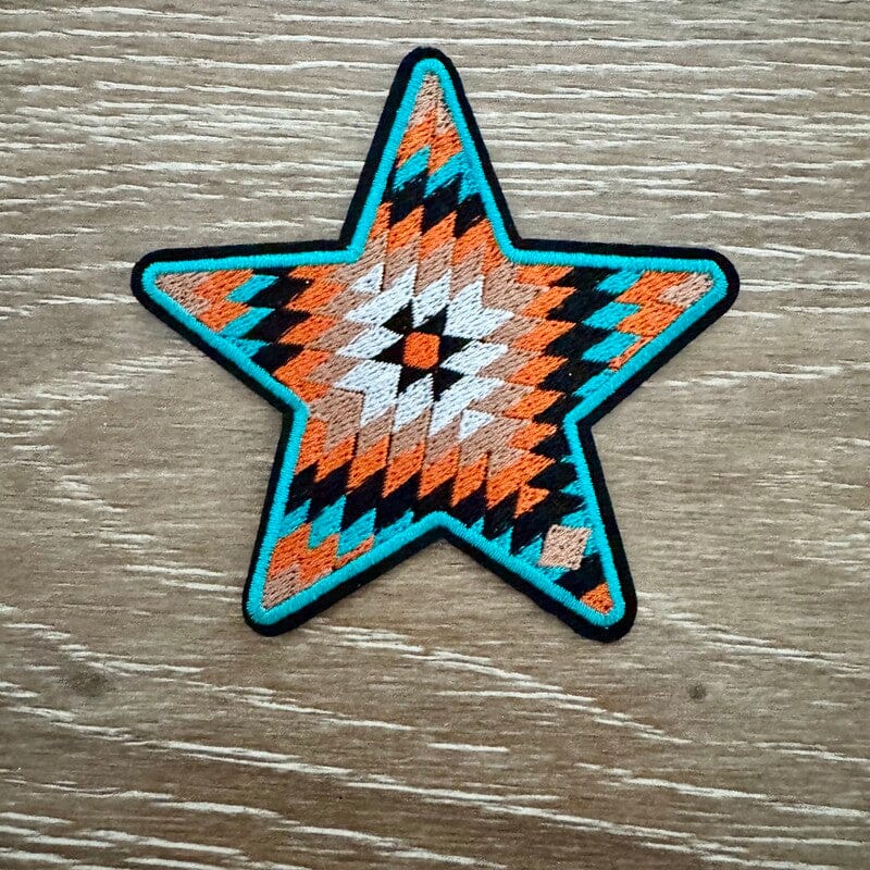 On A Whim Hats Aztec Star Iron-On Patch
