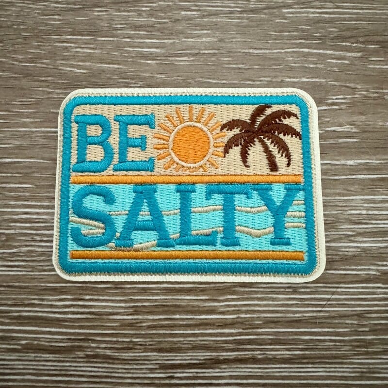 On A Whim Hats Be Salty Iron-On Patch