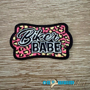 On A Whim Hats Biker Babe Leopard Iron-On Patch