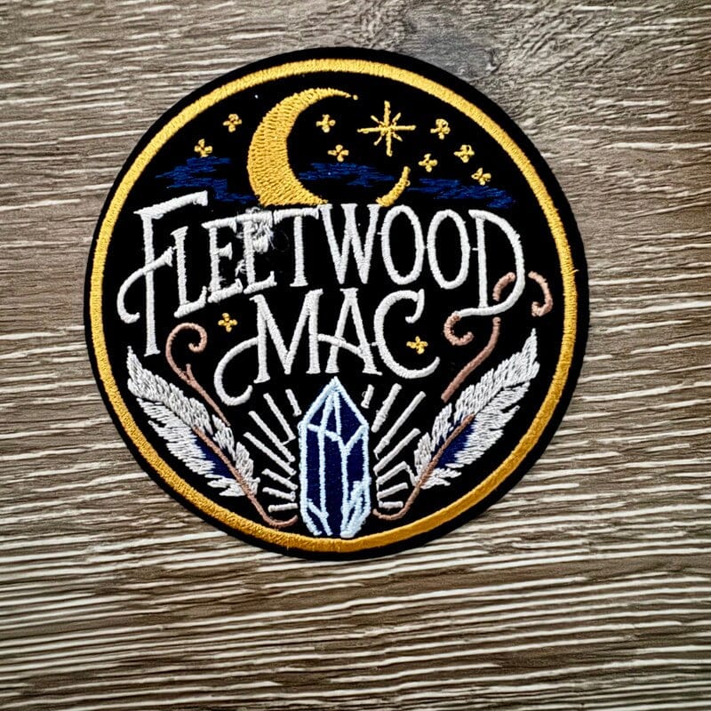 On A Whim Hats Celestial Moon and Crystal Iron-On Patch
