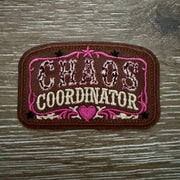 On A Whim Hats Chaos Coordinator Iron-On Patch